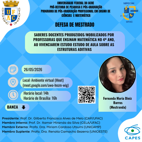 Defesa de Mestrado Fernanda Maria