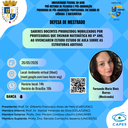 Defesa de Mestrado Fernanda Maria