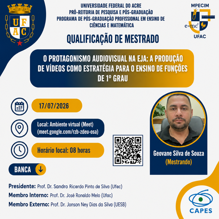 Qualificação de Mestrado Geovane da Silva de Souza
