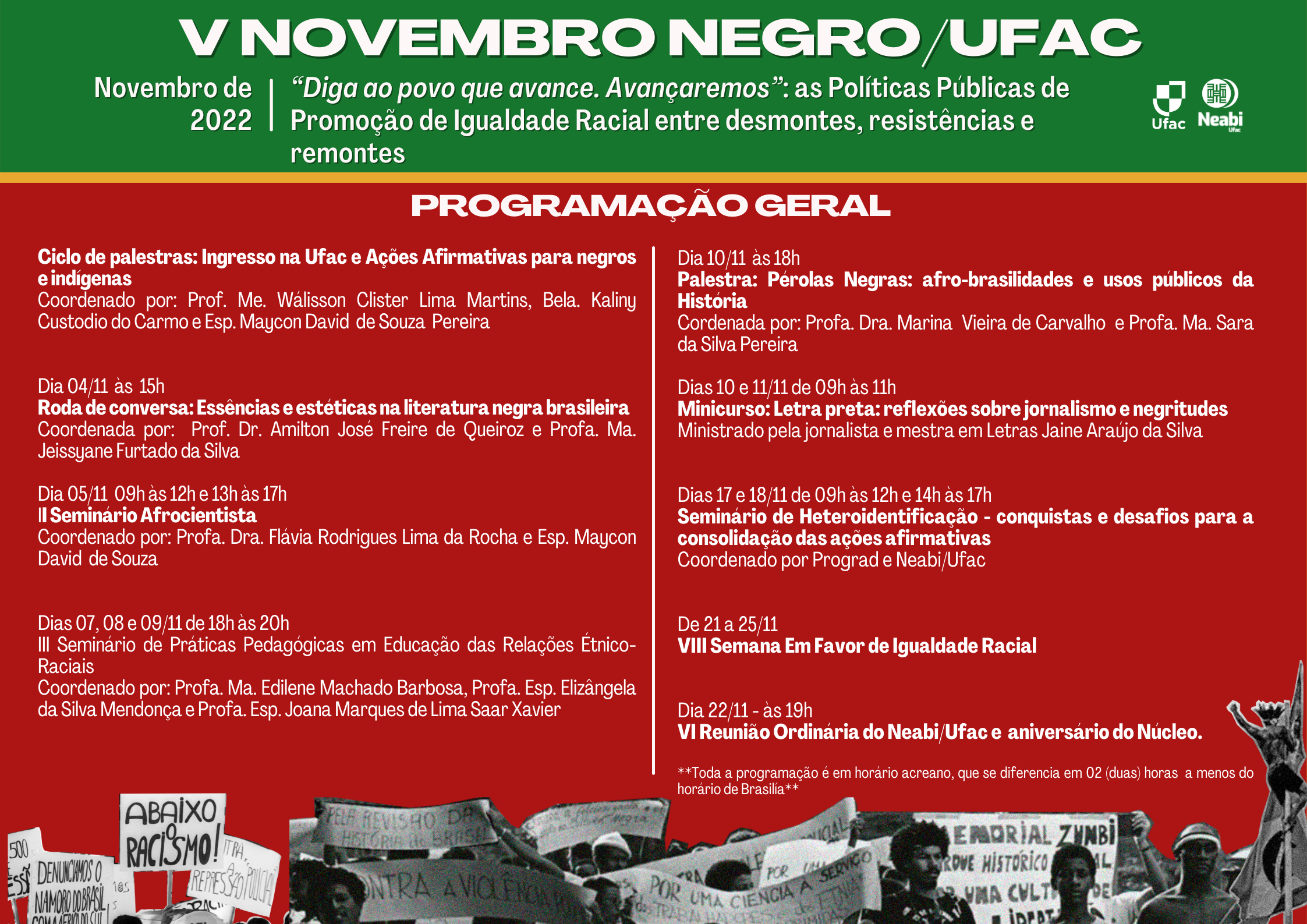 5º NOVEMBRO NEGRO - CARD 5º NOVEMBRO NEGRO - CARD