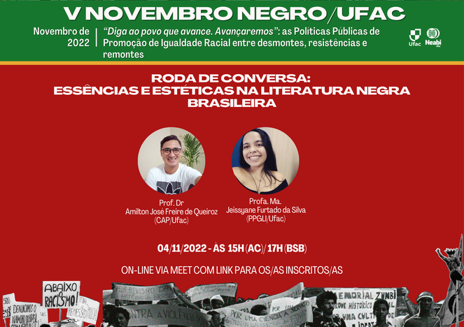 RODA DE CONVERSA: ESSÊNCIAS E ESTÉTICAS NA LITERATURA NEGRA BRASILEIRA RODA DE CONVERSA: ESSÊNCIAS E ESTÉTICAS NA LITERATURA NEGRA BRASILEIRA