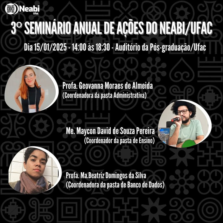1º dia - Seminário de Ações do Neabi/Ufac