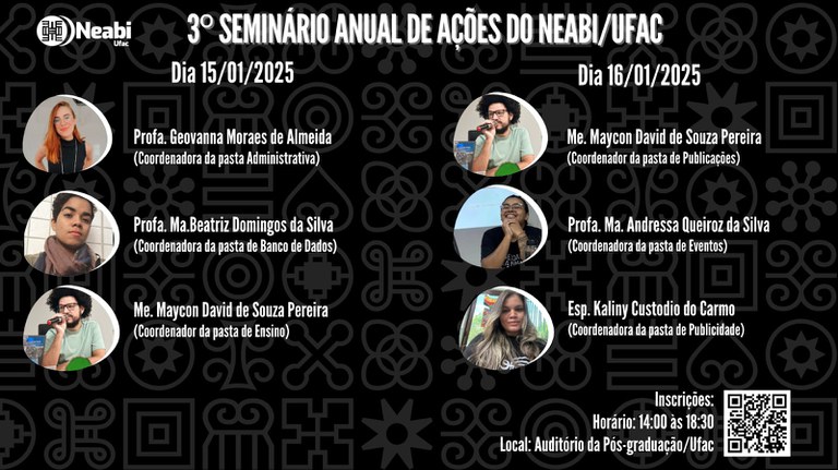 3º Seminário Anual de Ações do Neabi/Ufac