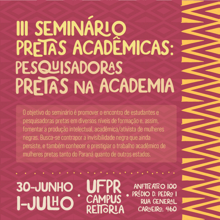 III Seminário Pretas Acadêmicas