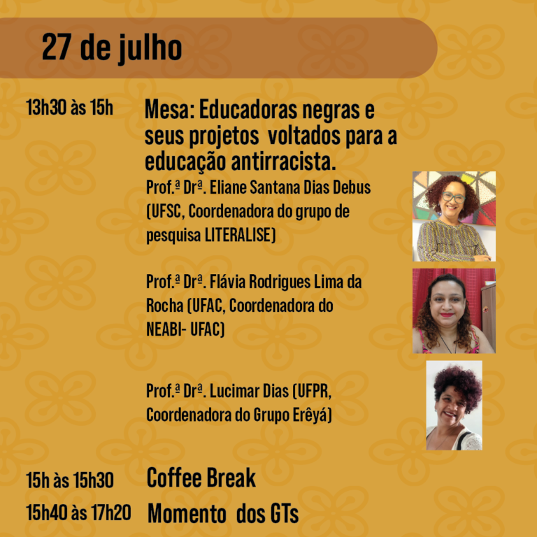 Mesa Redonda IV Seminário Pretas