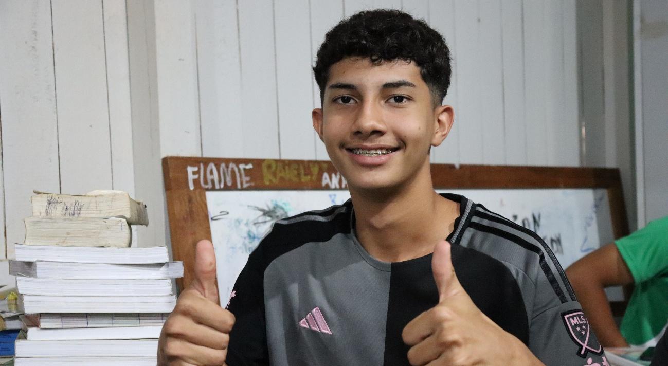 Kairo Siqueira, de 17 anos, participou da oficina de audiovisual e pretende utilizar o aprendizado para produzir vídeos próprios.