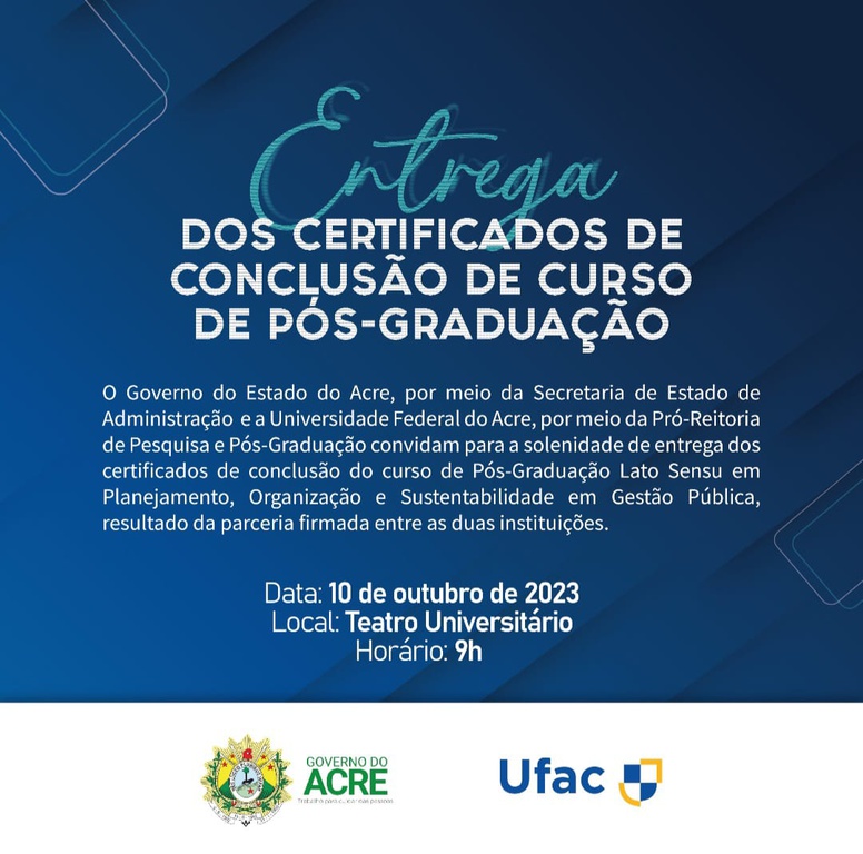 Certificados - Pós-graduação em Gestão Pública — Universidade Federal ...