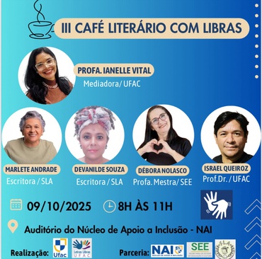 III CAFÉ LITERÁRIO COM LIBRAS