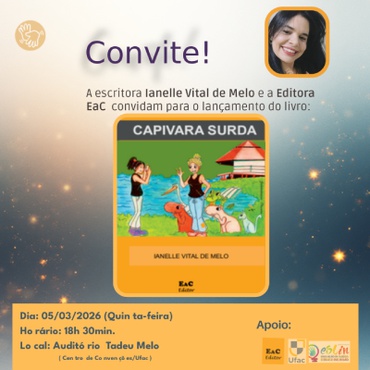 Lançamento do seu livro “Capivara Surda”