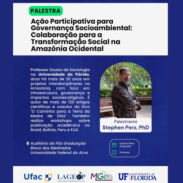 Palestra sobre Governança Socioambiental na Amazônia Ocidental