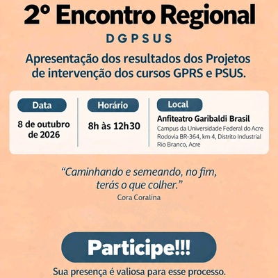 2º Encontro Regional DGPSUS