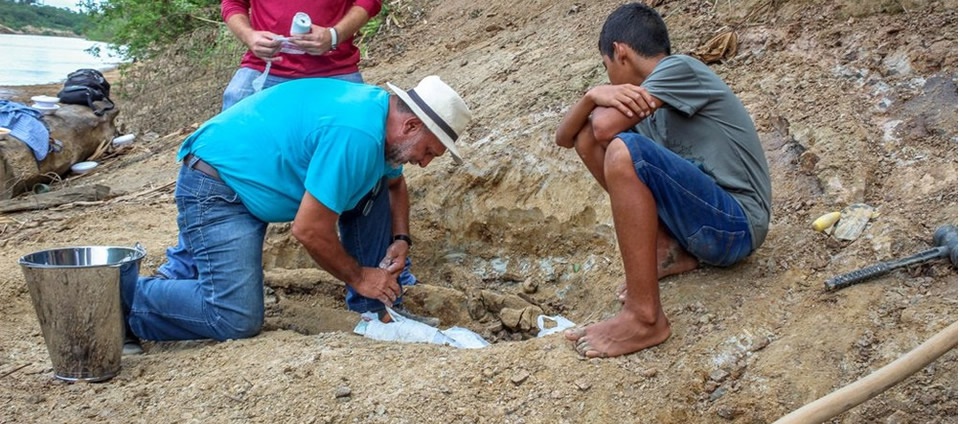 Paleontologia da Ufac resgata fragmentos de purussauro.jpg Paleontologia da Ufac resgata fragmentos de purussauro.jpg