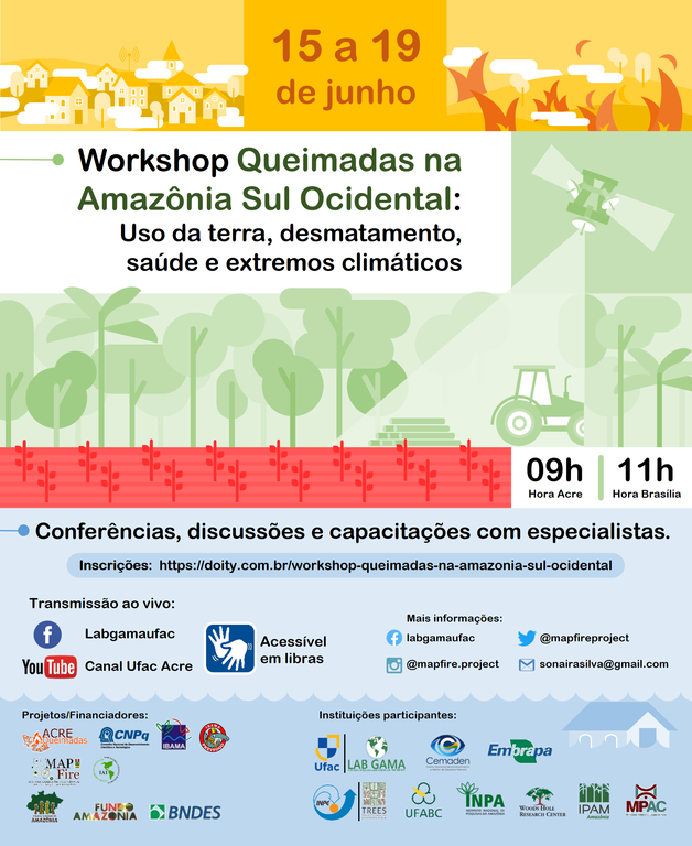 Workshop on-line aborda queimadas na Amazônia Sul-Ocidental