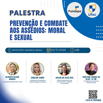 Palestra de Prevenção e Combate aos Assédios: Moral e Sexual