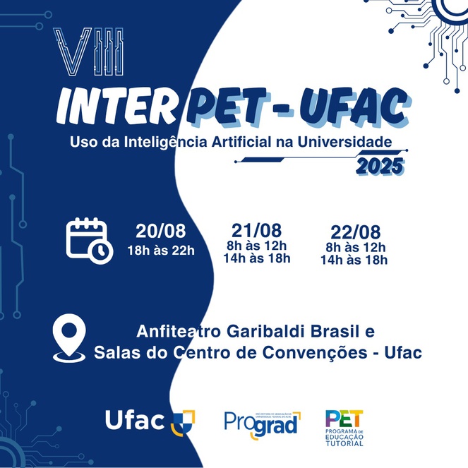 VIII InterPET UFAC discute uso de Inteligência Artificial